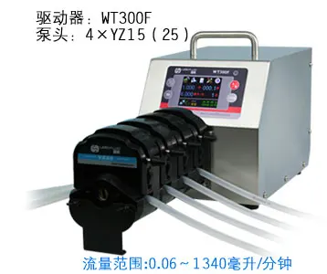 

WT300F DT15-44 Big Flow Intelligent Dispensing Peristaltic Dosing Filling Pump Lab Industry Pump 0.05-930ml/min