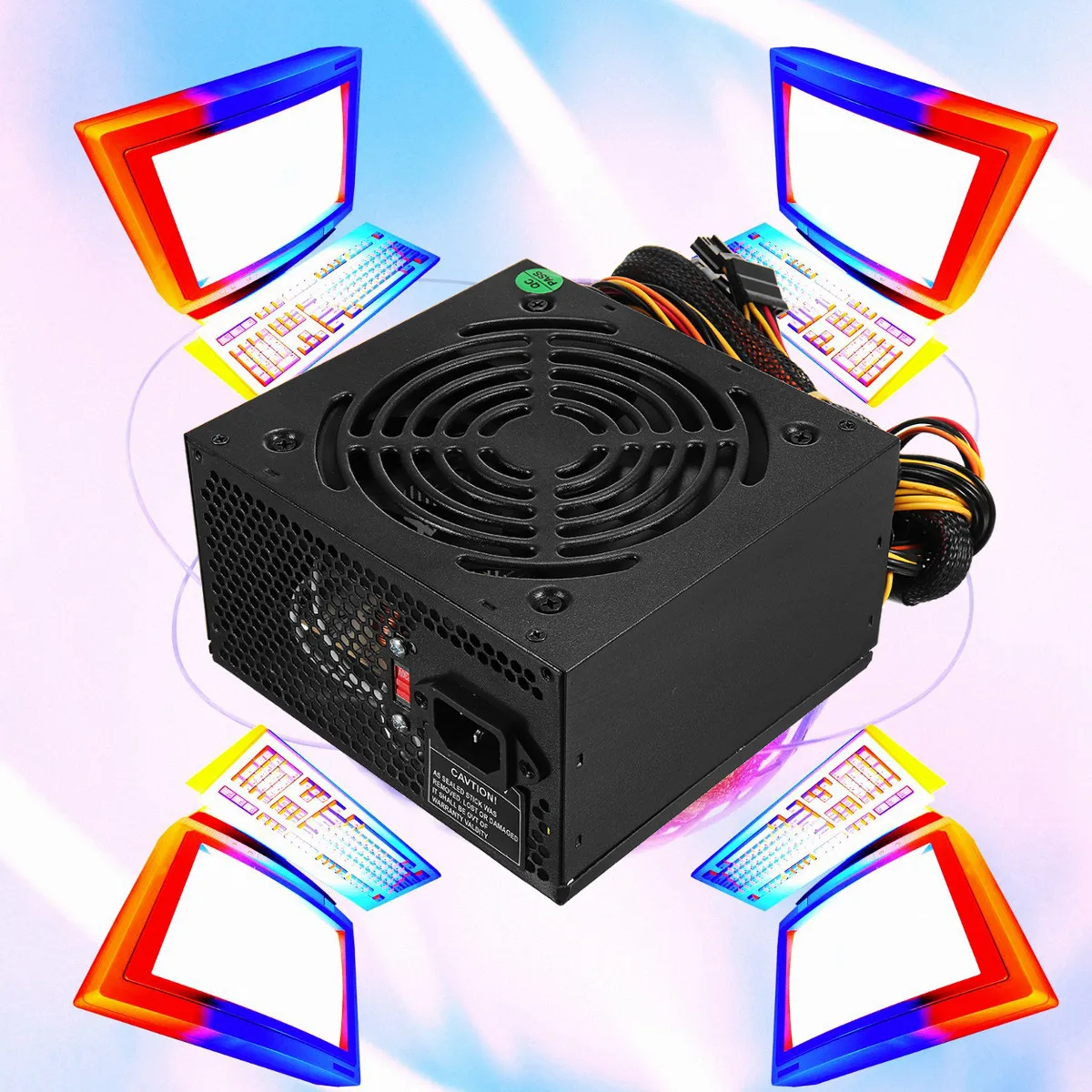 ماكس 1000 W امدادات الطاقة PSU PFC مروحة كاتمة للصوت ATX 24pin 12 V جهاز كمبيوتر شخصي SATA الألعاب PC امدادات الطاقة ل إنتل AMD الكمبيوتر