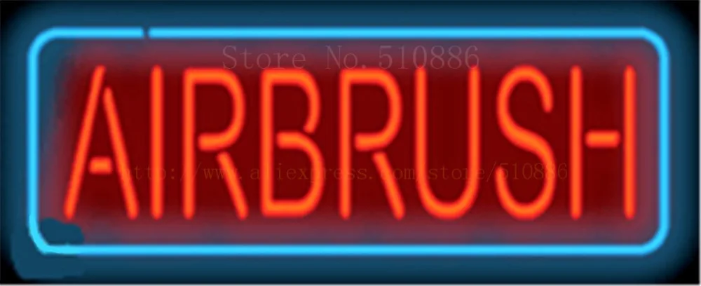 17*14&quot Airbrush NEON SIGN REAL GLASS BEER BAR PUB LIGHT SIGNS store display Restaurant shop beauty and body Advertising Lights |