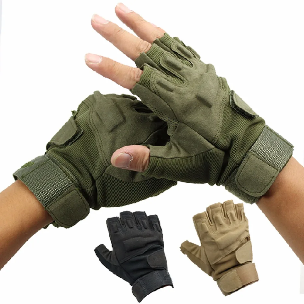 NEW Half Finger Gloves Military Tactical Airsoft Hunting Riding Cycling