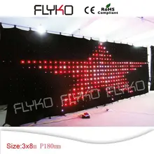 P180MM 3X8 M гибкий дисплей led starlight фон