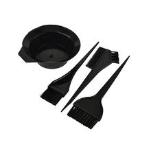 Горячая 4 шт. расческа для волос набор парикмахерская двухголовая щетка щетины кисти, миска для салонов укладки волос набор цветов для волос