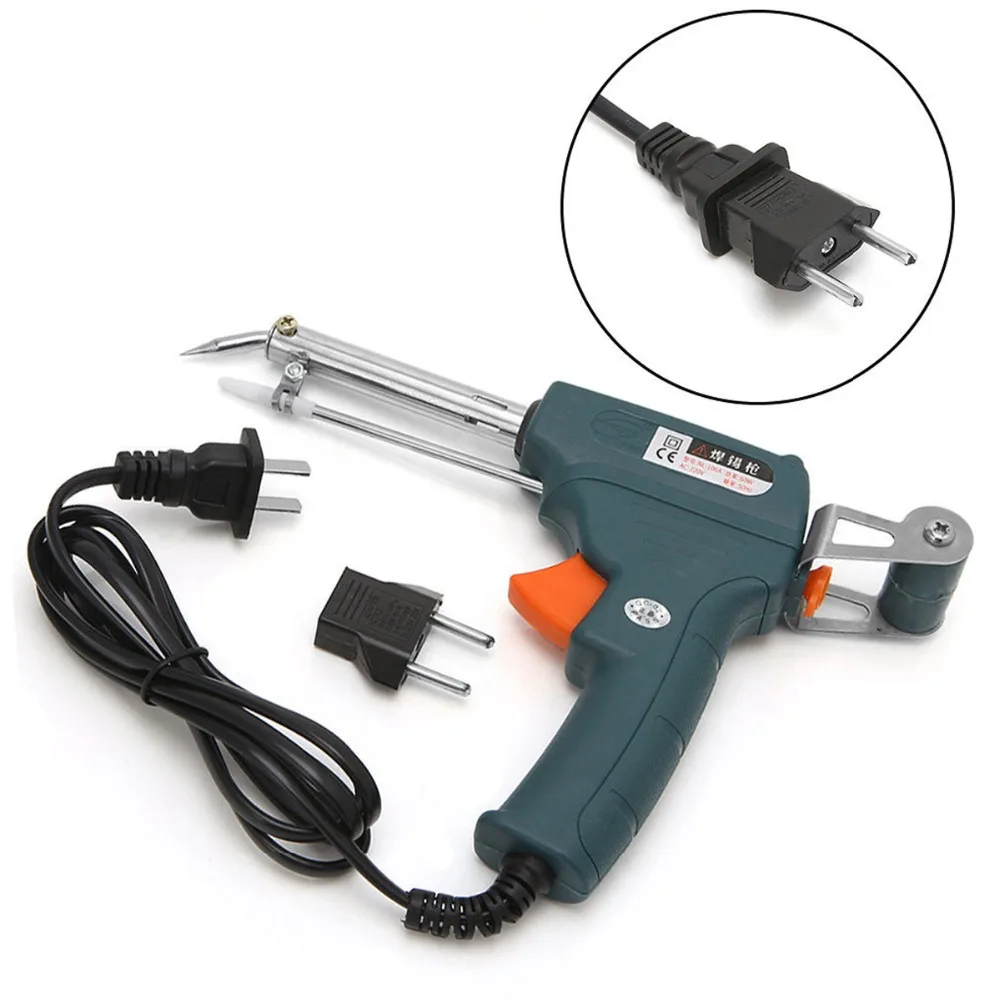 

220V 60W Handheld Auto Welding Electric Soldering Iron Temperature Gun Solder Tool Kit Quality heater