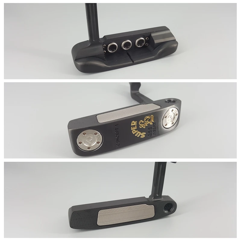 Plating Black Gold Paint SUPER RAT GSS Golf Putter Clubs Edition 33/34/35inch Grip Optional