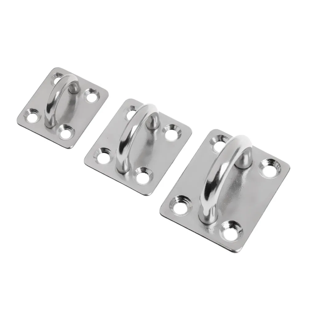 Stainless Steel Square Eye Plates 5mm 6mm 8mm - Corrosion Resistance Surface Polishing High Strength