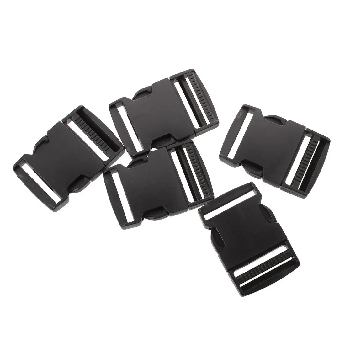 Curved Plastic Side Quick Release Buckle for Bag 5 Pcs Blackbuckle for