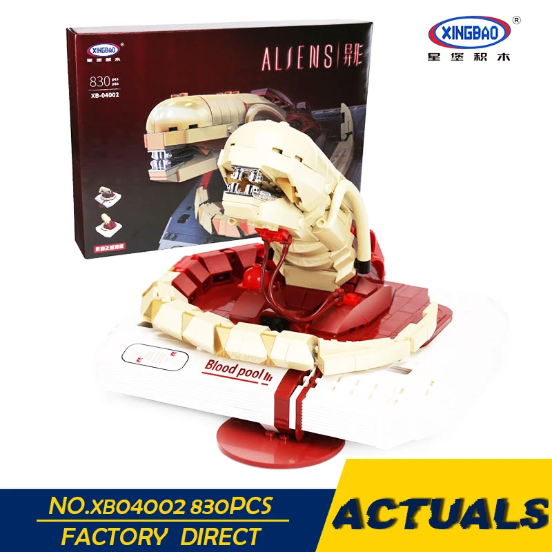 

Xingbao 04002 830Pcs Genuine Creative Movie MOC Series The New Alien Set Children Educational Building Blocks Bricks Toys Model