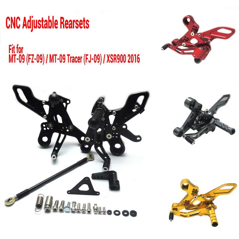 

KEMiMOTO For MT09 FZ09 Adjustable Rearset For Yamaha MT 09 FZ 09 MT-09 FZ-09 2014 2015 2016 Rear Foot Rest Footpeg