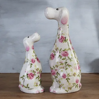 

ceramic dogs decoration simulation fortune Feng Shui home furnishings living room creative gifts crafts zodiac cer