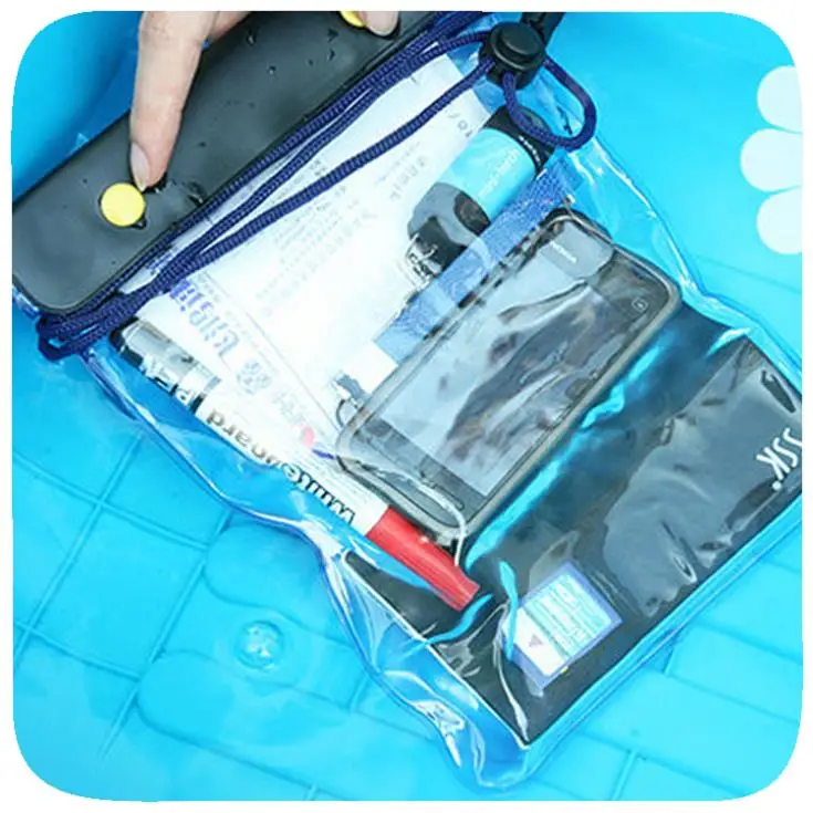 Случайный цвет водонепроницаемый мешок кошелек для пляжа плавания гребли телефон/камера/бумага хранения документов, инструменты для рафтинга