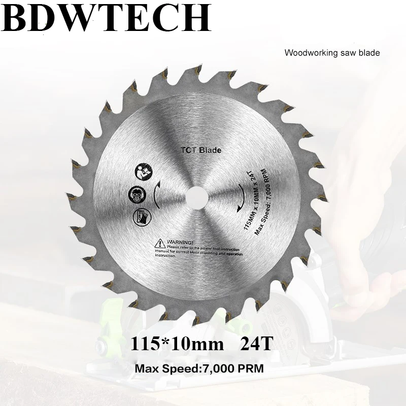

Free shipping 115MM Saw Blade for BDEWTECH BTC02 circular Saw 115x10mmx24T