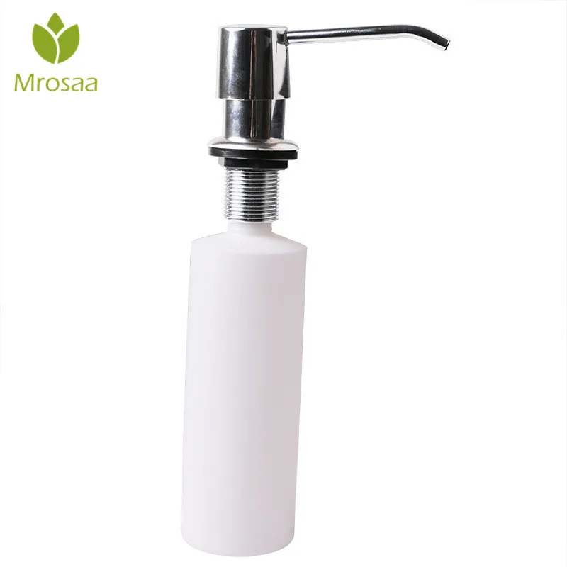 

Kitchen Sink Liquid Soap Dispenser 300ml Bathroom Detergent Lotion Dispenser Manual Pressing Hand Soap Dispenser Storage Holder