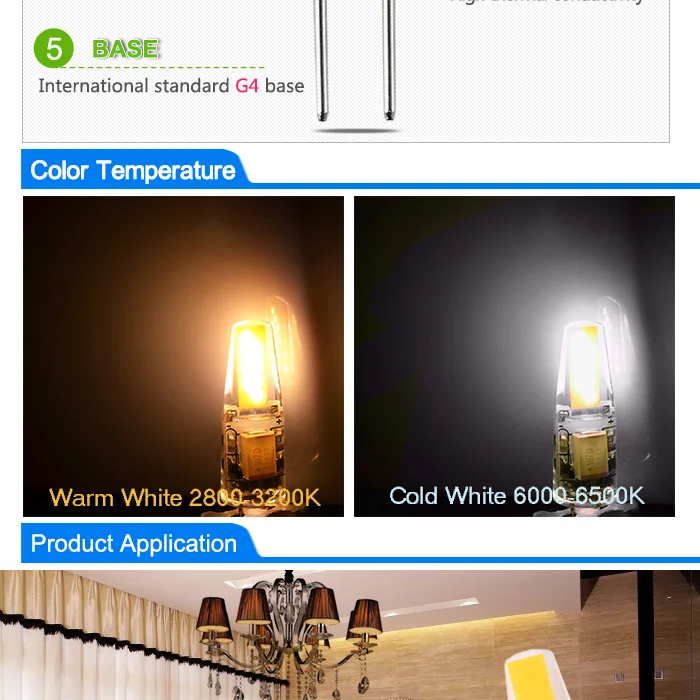 G4 светодиодный мини-светильник с регулируемой яркостью 12 В DC/AC 3 Вт 6 Вт светодиодный G4 лампочка Люстра светильник супер яркий G4 COB SMD светодиодный светильник ing светильник s Замена Halo