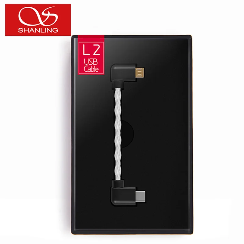 

Shanling L2 TYPE-C to Micro USB Single Crystal Copper Silver Plated OTG Audio Cable For Mojo M1 M2S Amplifier DAP MP3 Play
