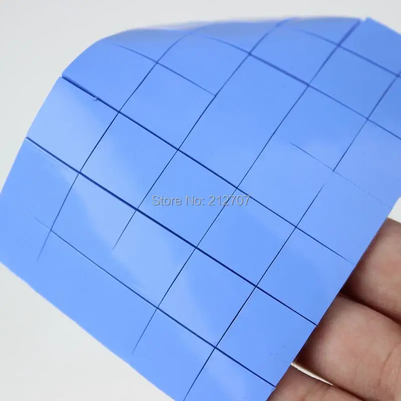 

35pcs Set 15X15x2mm Blue Conduction Heatsink Thermal Paste Compounds Pad Pads