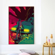 Back To The Future Wallpaper Wall Art Canvas Poster and Print Canvas Painting Decorative Picture For Bedroom Home Decor Artwork