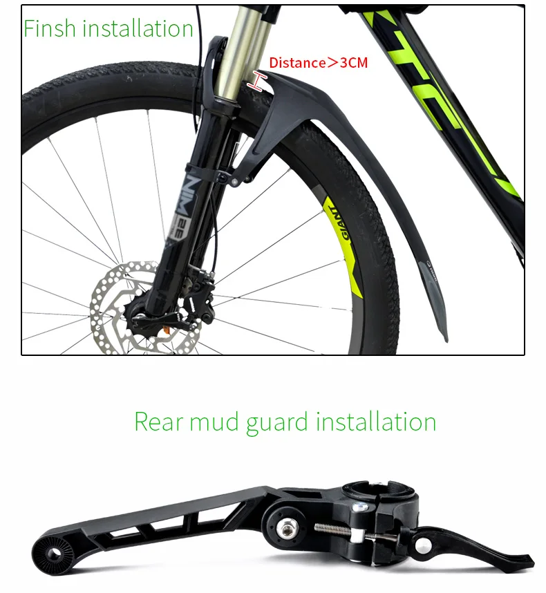 RBRL MTB Mudguard крылья для велосипеда регулируемый велосипедный щиток наборы патент дизайн e-велосипед Крыло Быстрый выпуск 24 26 27,5 29 дюймов