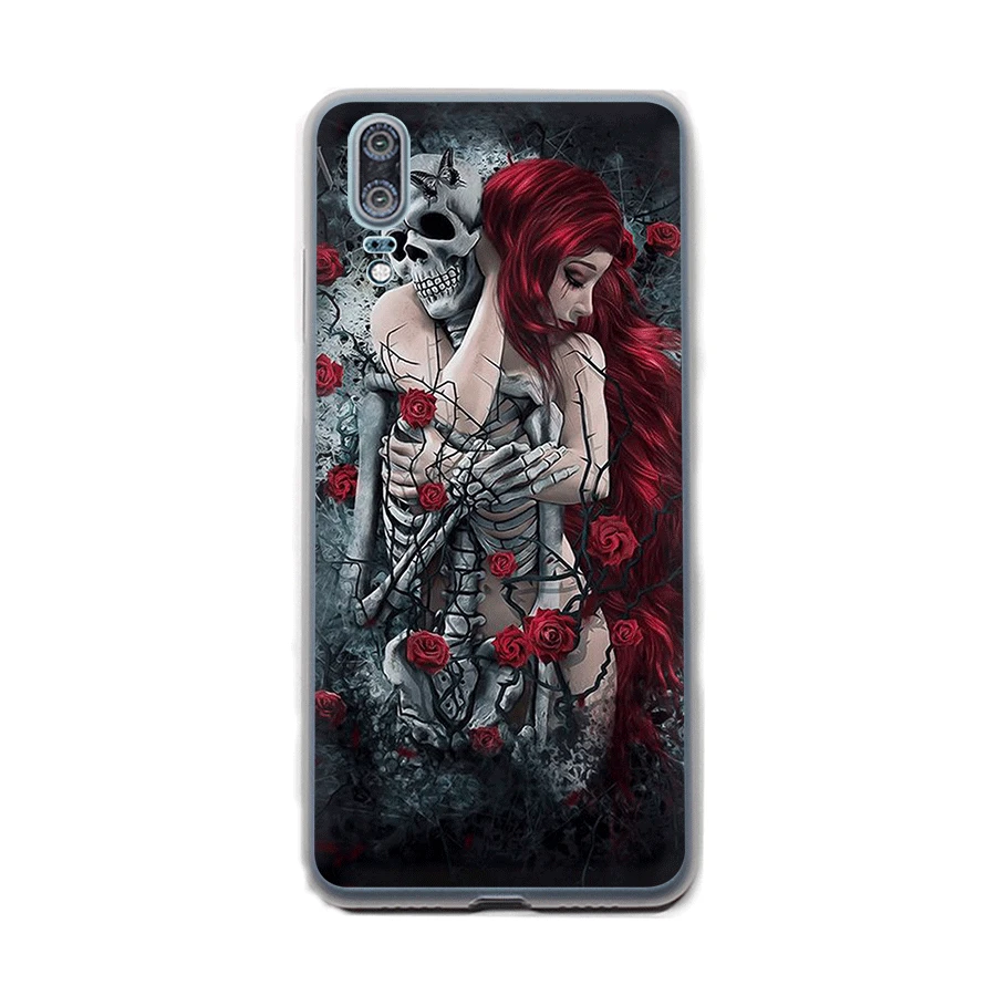 Чехол Gerleek с черепом для девочек Huawei Honor 6A 6C 7A Pro 7C 7X 8X 9 10 Lite Note 8C Play Cover