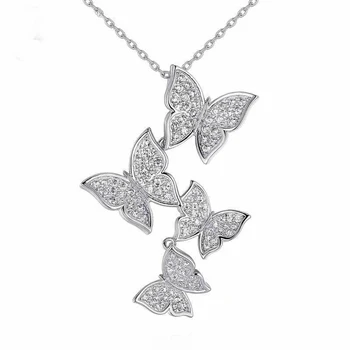 

XIYANIKE 925 Sterling Silver Simple Elegant Jewelry Crystal Stone Clavicle Necklace Decoration Accessories For Women Lady 2019