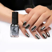 6 мл модные эффект зеркальных ногтей лак металлический дизайн для ногтей Блеск блески лак для маникюра инструмент