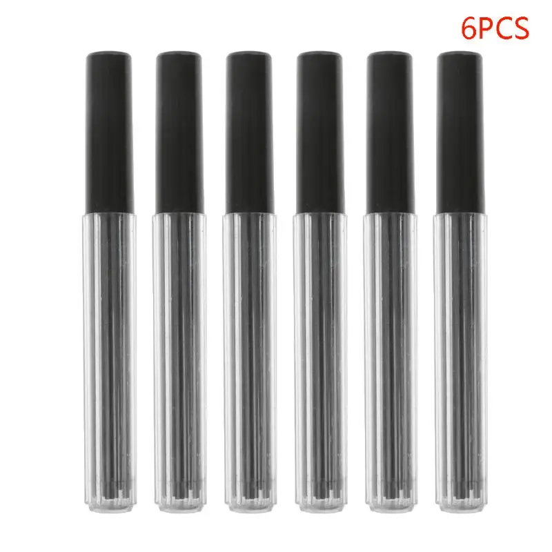 

6 Tubes Automatically Pencil Refills 2.0mm Lead Writing Lubrication Mechanical Pencil Lead School Stationery