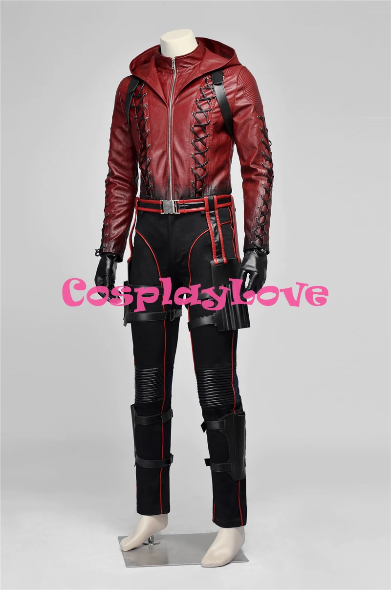 New Custom Made High Quality America Movie DC Comics Green Arrow Roy Harpe Red Arrow Cosplay Costum