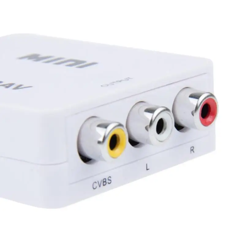 Onsale HD 1080P HDMI в AV/RCA адаптер мини HDMI2AV видео конвертер коробка для HD ТВ VCR NTSC Mayitr