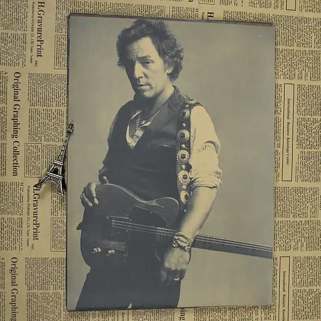 Vintage Poster Springsteen Bruce Bruce Springsteen Retro Kraft