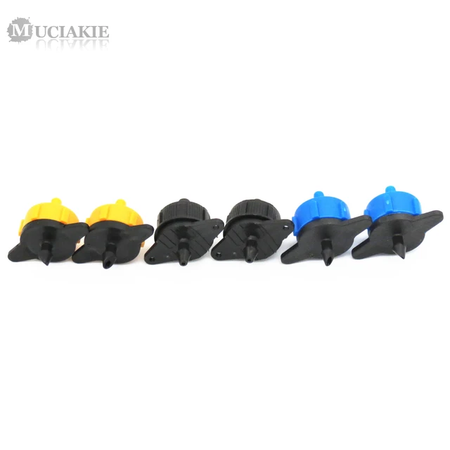 MUCIAKIE 1PC 2L 4L 8L/H Adjustable Flow Pressure Compensating Dripper Emitter Shunt Irrigation Dripper Garden Drip System