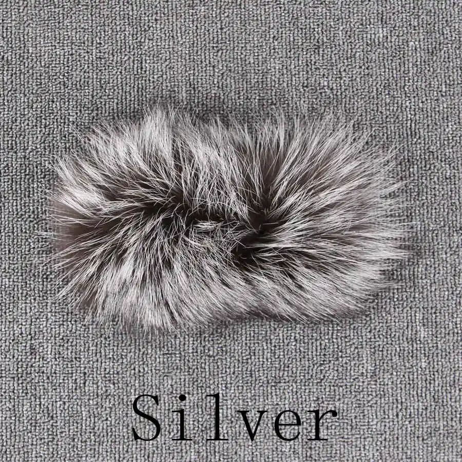 Розовый java QC8097 новое поступление Высокое качество женский зимний жилет из натурального Лисьего меха пальто - Цвет: silver