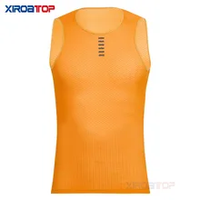 Новые горячие циклические базовые слои облегающая куртка нижнее белье без рукавов быстросохнущая сетка MTB Спорт на открытом воздухе нижние трикотажные изделия рубашка