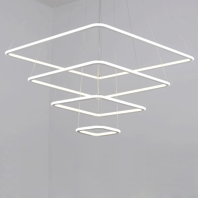 

Modern Led Pendant Light Fixtures With Remote Control Kitchen Dining Room Hanging Lamp Lustre Decor Home Lighting White Metal
