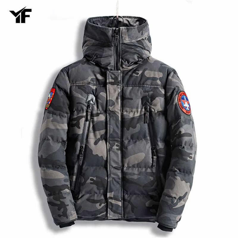 Motocicleta Ejército 2018 Abrigo Bordado Con verde Gris Para Militar Piloto Hombre Yf Capucha Chaqueta De Invierno vSvdYq
