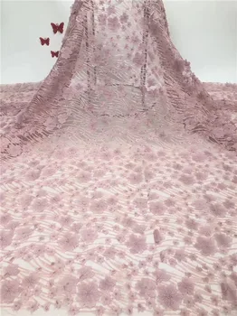 

Hot selling party mesh cloth with nice embroidery french tulle lace fabric for sewing PDN161(5yards/lot)