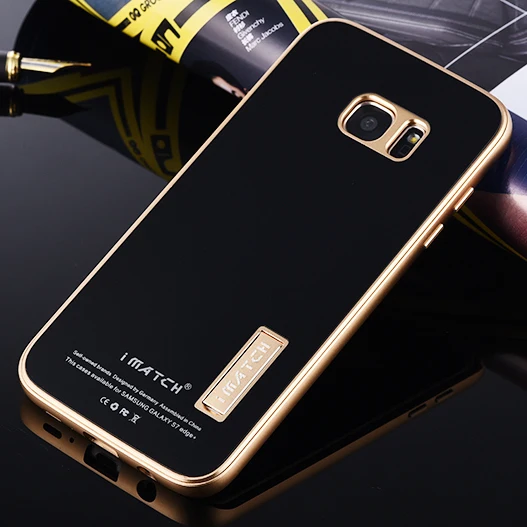imágenes para Lujo 9 H Dureza Vidrio Templado Contraportada Premium De Aluminio de Parachoques del Metal conjunto de Casos de Teléfono Para Samsung Galaxy S7/S7 Borde Caso imágenes para Lujo 9 H Dureza Vidrio Templado Contraportada Premium De Aluminio de Parachoques del Metal conjunto de Casos de Teléfono Para Samsung Galaxy S7/S7 Borde Caso