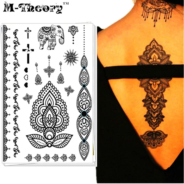 M-Theory Wedding Bride Choker Makeup Temporary 3d Tattoos Body Arts Black Lace Tatto Flash Tatoos Sticker Swimsuit Makeup Tools M-Theory Wedding Bride Choker Makeup Temporary 3d Tattoos Body Arts Black Lace Tatto Flash Tatoos Sticker Swimsuit Makeup Tools
