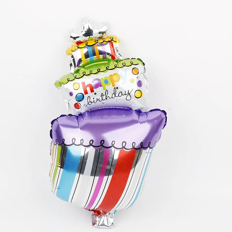 1 шт. украшения для дня рождения, детский торт фольга, воздушные шары для детского душа, принадлежности для дня рождения, Детский милый подарок, воздушные шары