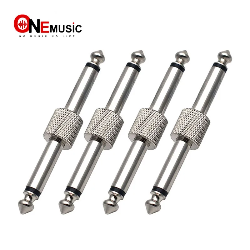 4pcs Chrome Guitar Effect Pedal Adapter JACK JACK Connector Metal