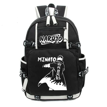 

Naruto Backpack Anime Cartoon Hatake Kakashi Uzumaki Naruto Uchiha Sasuke Printed Cosplay Shoulder Backpack Large School Bag
