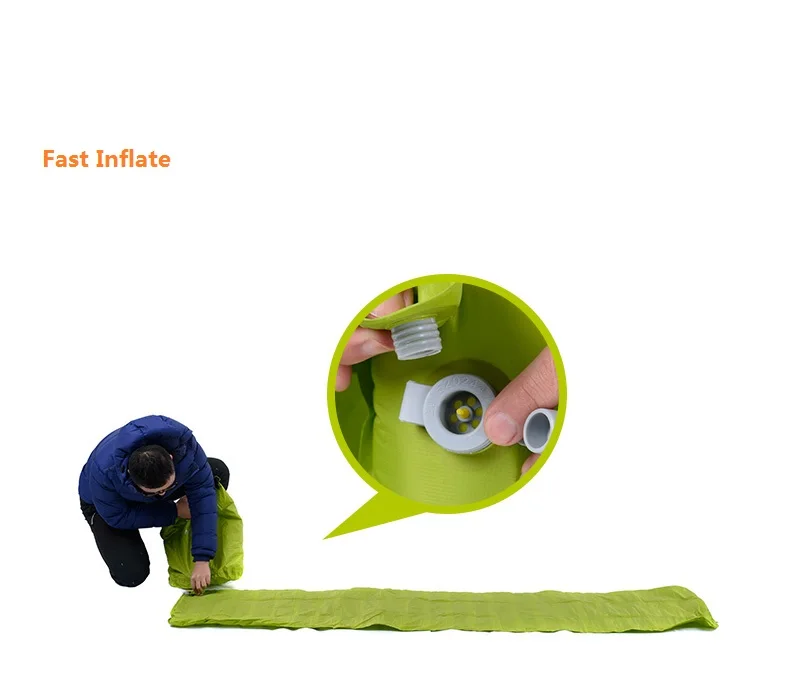 Colchão de ar Cama de ar Esteira de Acampamento Almofada de Dormir Ultraleve ao ar Mat com Pillow Naturehike Livre Moistureproof Camping Almofada Inflável 45 com travesseiro cama acampamento almofada dormir