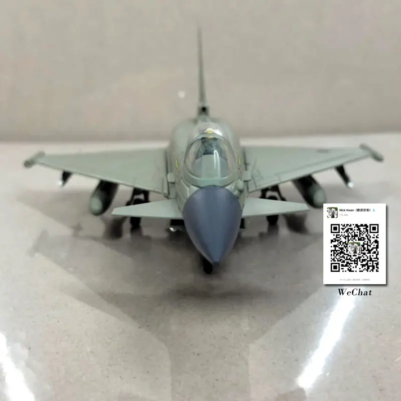 AMER 1/100 масштаб военная модель игрушки евроистребитель Тайфун EF-2000 истребитель литой металлический самолет модель игрушки для сбора, подарок