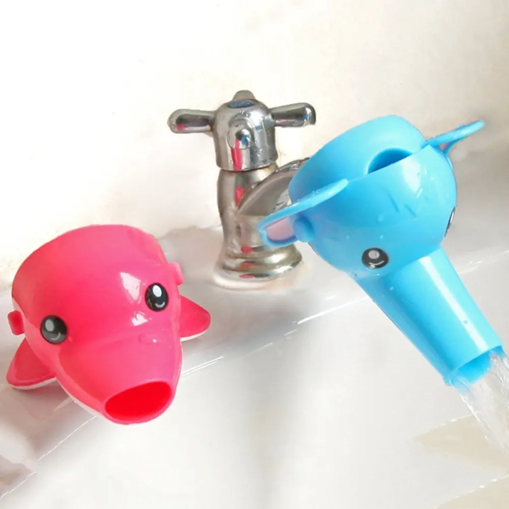 Children Kawaii Cartoon Animal Sink Baby Bath Tap Bathroom Kitchen Water Faucet Extender for Hand Washing | Обустройство дома