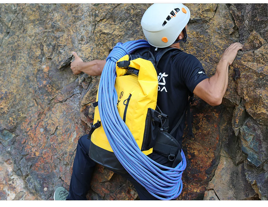 XINDA Escalada 10 м Профессиональный Скалолазание Веревка для скалолазания 10,5 мм Диаметр высокопрочный шнур веревка для безопасности веревка для выживания