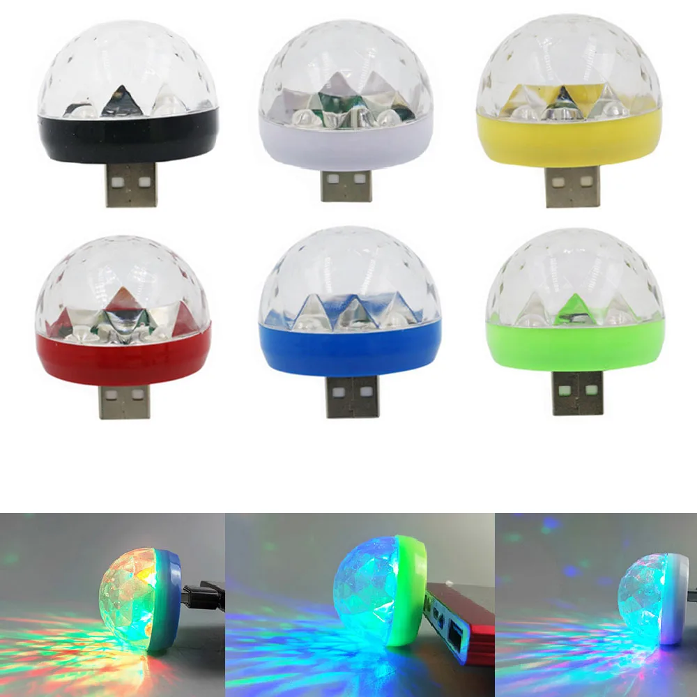 YSY Mini USB Светодиодная лампа для вечеринок музыкальные шаровые огни изменение