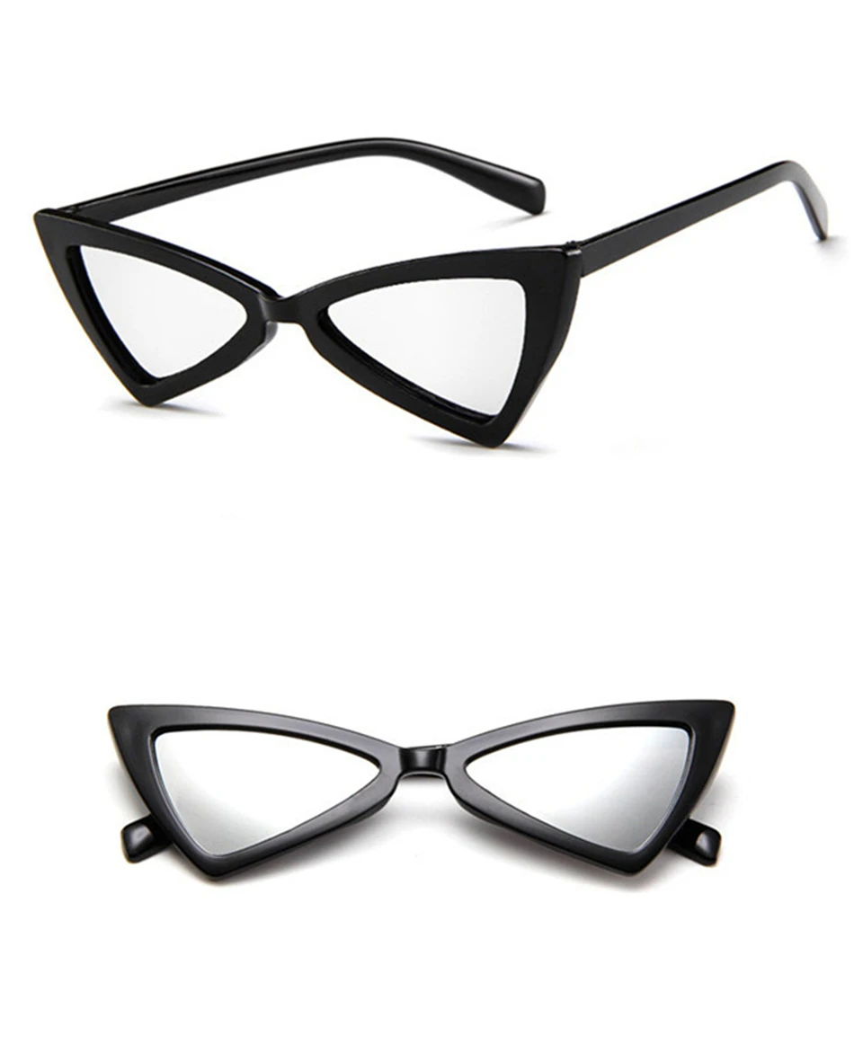 NEW brand design new European American cat eye glasses sunglasses ladies retro sunglasses transparent box colorful glasses (10)