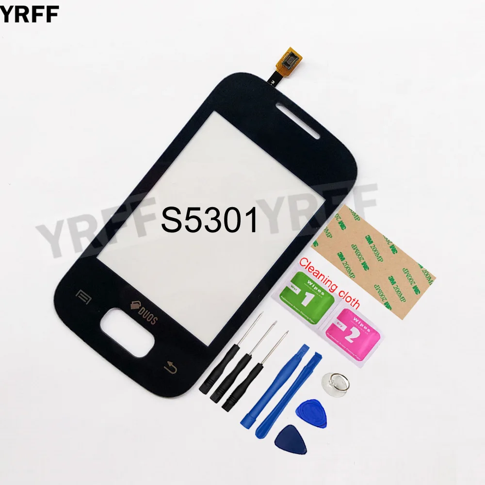 Для samsung Galaxy Карман S5300 карман плюс S5301 Сенсорный экран планшета touch Панель Замена спереди Стекло объектив Сенсор