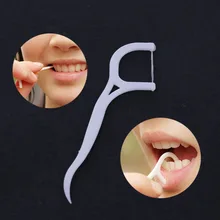 30 шт., новинка, унисекс, белая межзубная зубная нить, зубная щетка, зубная ручка, пластиковые зубочистки, нейлоновая проволока, зубная нить, зубочистки