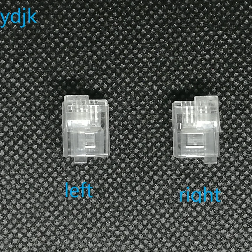 Коннектор RJ11/RJ12 100 шт./лот 6P6C правая Пряжка левая заглушка кабеля Хрустальная