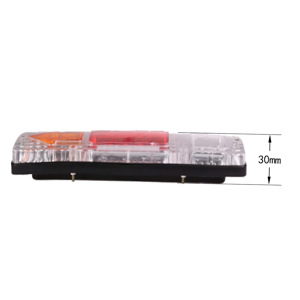2pcs 12V Trailer Truck 19 LED Tail Lamp Ultra Bright LED Truck Tail Light LED TrailerTruck Accessories Taillight Amber Arrow (7)