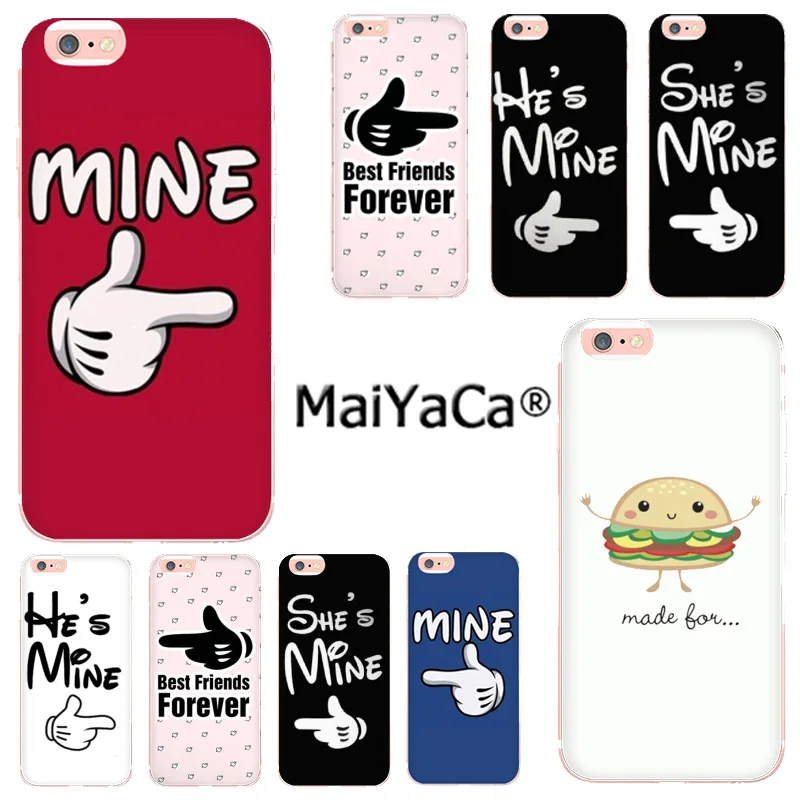 

MaiYaCa My Love Pair Best Friends middle finger New Arrival phone case for iphone 11 pro 8 7 66S Plus X 10 5S SE XS XR XSmax